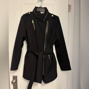 Women's MICHAEL Michael Kors Black Coat- Size Small- Pre-owned